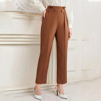 Pantalones para mujer rectos de largo tobillero - Mireth