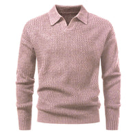 Suéter para hombre punto jacquard con cuello abierto - Raptor