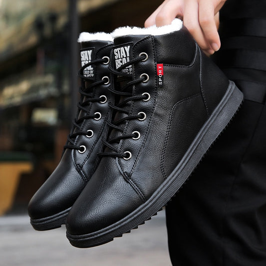 Botines para hombre interior afelpado cálido - Renlor
