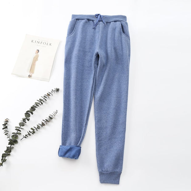 Pantalones para mujer efecto aterciopelado interior - Lureta