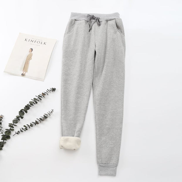 Pantalones para mujer efecto aterciopelado interior - Lureta
