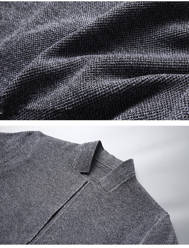 Chaqueta de punto para hombre con cuello mao - Karl