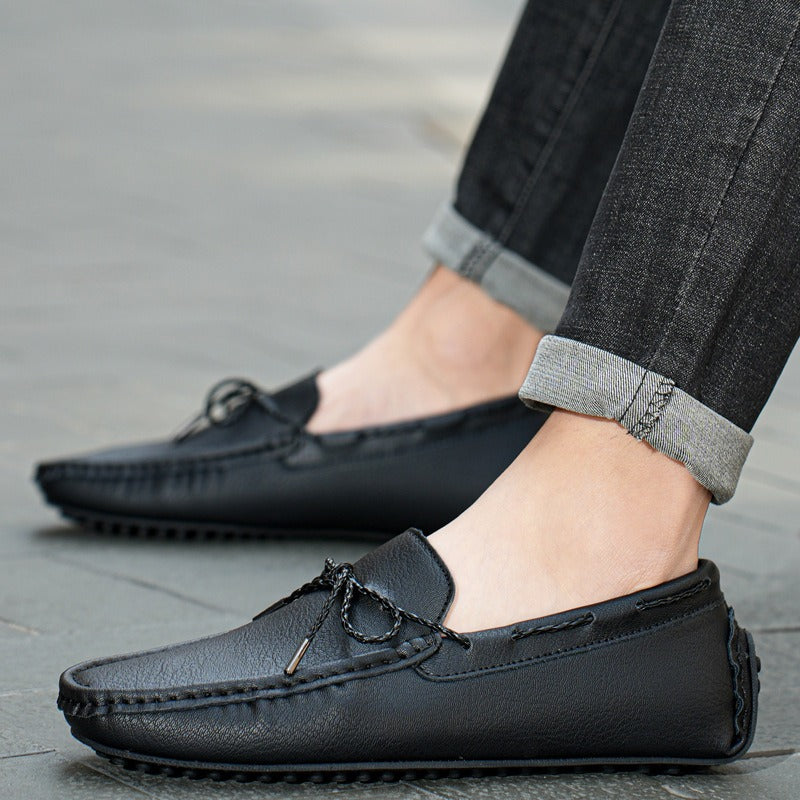 Mocasines hombre antideslizantes estilo casual con lazo - Esteban