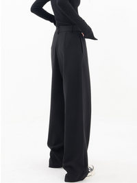 Pantalón para mujer de pierna ancha con cintura estructurada - Arleth