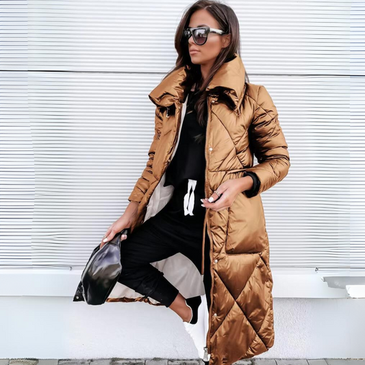 Abrigo elegante acolchado mujer - Elara