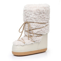 Botas de nieve para mujer con interior afelpado y caña media - Zanarkand