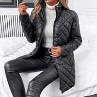 Abrigo acolchado para mujer efecto piel - Simone