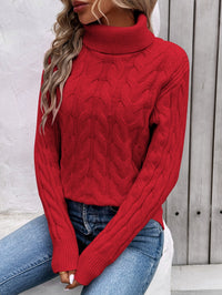 Jersey de punto cuello alto para mujer - Freja