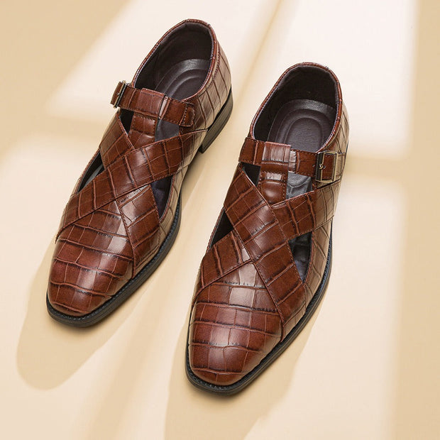 Zapatos formales hombre diseño calado cuero elegante - Ferrano