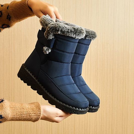 Botas acolchadas de invierno para mujer con forro de peluche - Liora