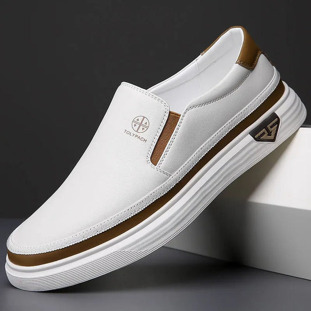 Mocasines para hombre de piel sintética diseño slip-on estilo urbano - Marcos