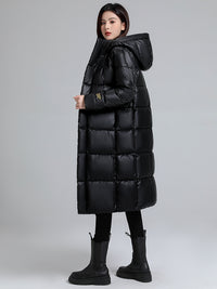 Chaqueta larga para mujer efecto acolchado - Eryndel