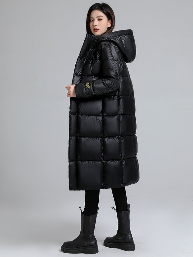 Chaqueta larga para mujer efecto acolchado - Eryndel