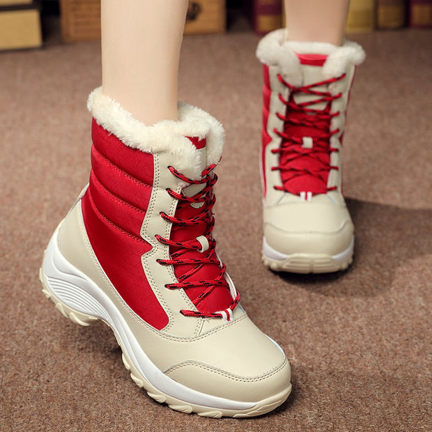 Botas de nieve impermeables para mujer con forro calido - Elara