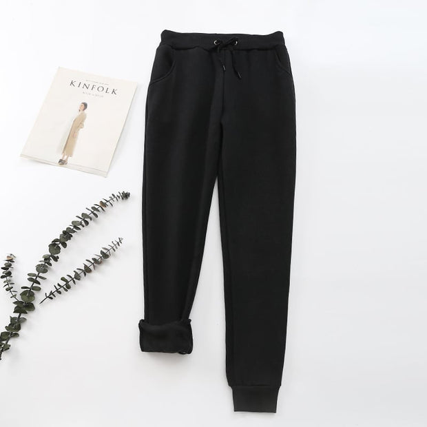 Pantalones para mujer efecto aterciopelado interior - Lureta