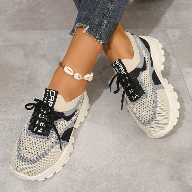 Adele - Zapatillas de malla con detalles de encaje