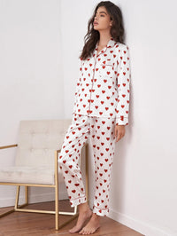Conjunto de pijama con estampado de corazón - Elsa