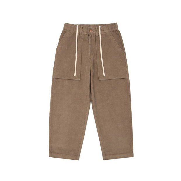 John - Pantalones casual de pana retro rectos para hombre