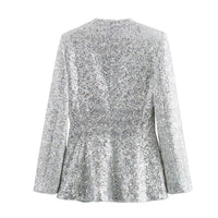 Blazer de lentejuelas para mujer - Arvein