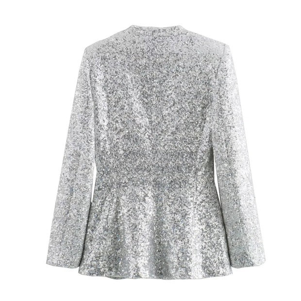 Blazer de lentejuelas para mujer - Arvein