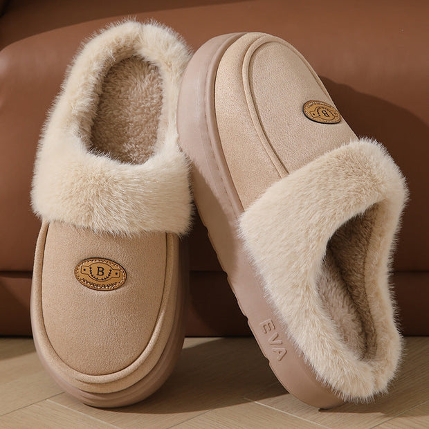 Pantuflas de hombre Cálido forro de piel Antideslizante - Lars