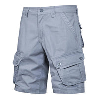 Pantalones cortos hombre bolsillos cargo algodón casual - Jason