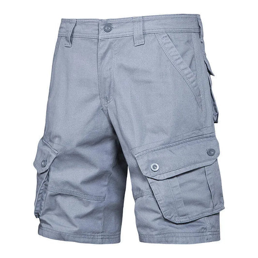 Pantalones cortos hombre bolsillos cargo algodón casual - Jason