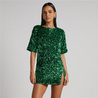 Vestido de lentejuelas para mujer de efecto luminoso - Salyen