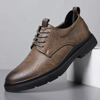 Zapatos casuales hombre cuero sintético suela robusta - Tomás