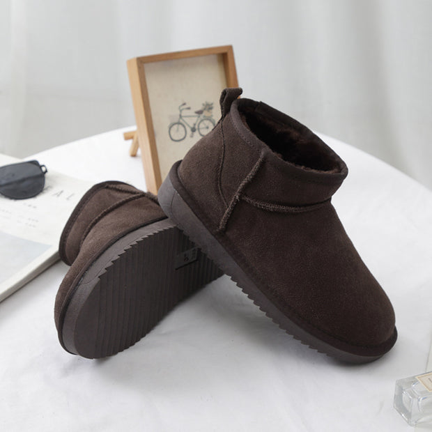 Botines de invierno para mujer en ante con forro interior - Sophia