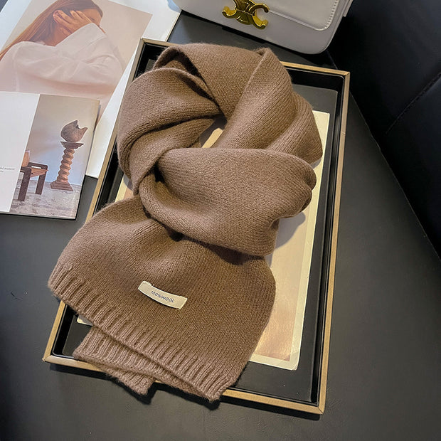 Bufanda de punto para mujer lana natural - Ingrid
