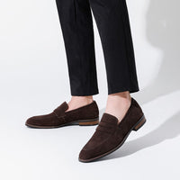 Mocasines hombre cuero gamuza estilo clásico - Lancaster