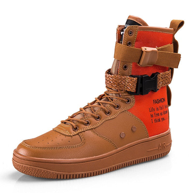 Botas altas hombre lona reforzada estilo urbano - Esteban