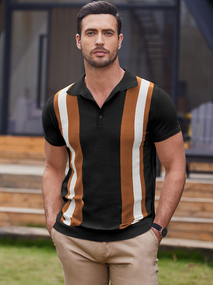 Alessando - Polo de Punto de Manga Corta vintage
