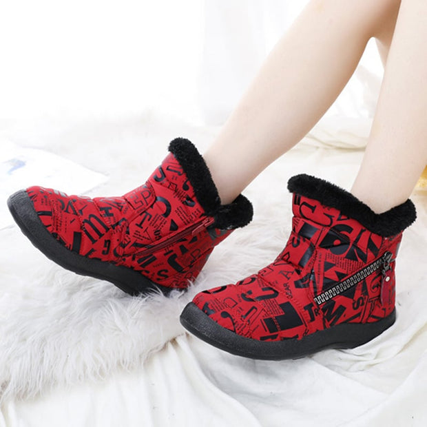 Botas invierno para mujer con estampado - Lirenne