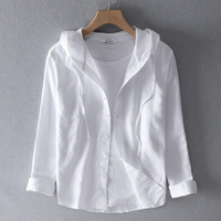 Camisa casual a rayas para hombre - con capucha