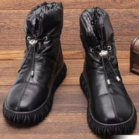 Botines impermeables para mujer acolchados con cordon - Ivonne