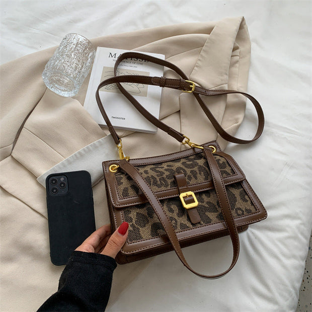 Bolso cuadrado estampado leopardo - Selinne