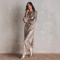 Vestido largo para mujer lentejuelas corte fluido - Annelise