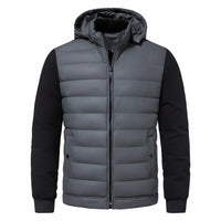 Luc - Abrigo de invierno informal con capucha para hombre