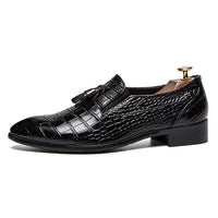 Mocasines de hombre de cuero elegante con borlas - Dominik