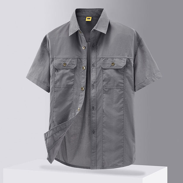 Camisa de trabajo hombre estilo casual con bolsillos - Felipe