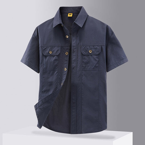 Camisa de trabajo hombre estilo casual con bolsillos - Felipe
