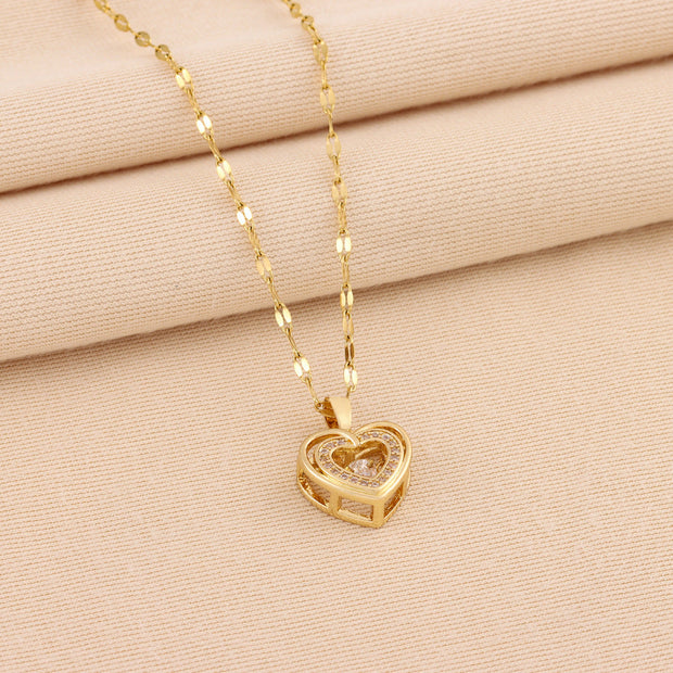 Collar Corazón Doble Mujer - Liora