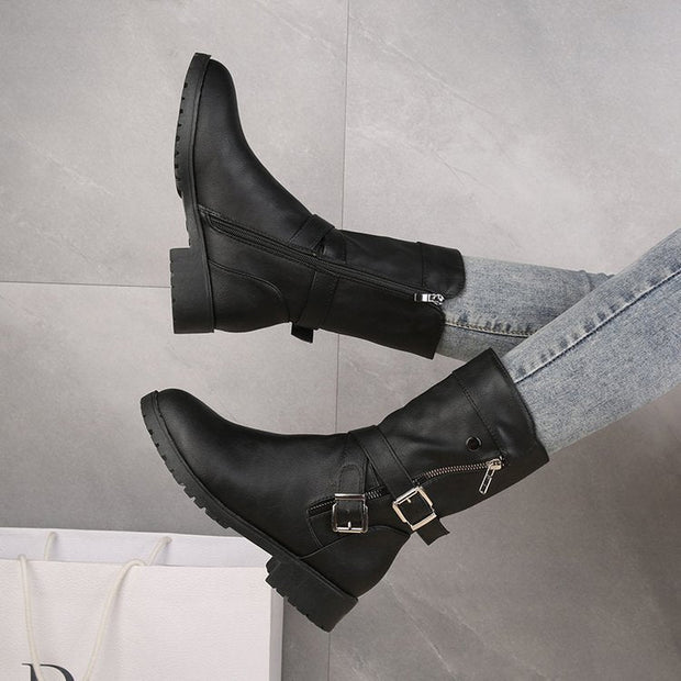 Nina - Botas Martin de tacón bajo