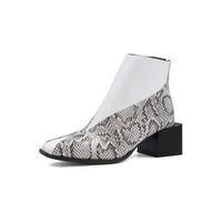 Botines elegantes para mujer con estampado - Avril