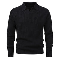 Suéter para hombre punto jacquard con cuello abierto - Raptor