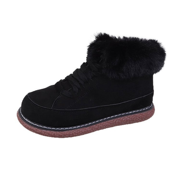 Zapatillas para mujer estilo invernal con borde afelpado - Lirana