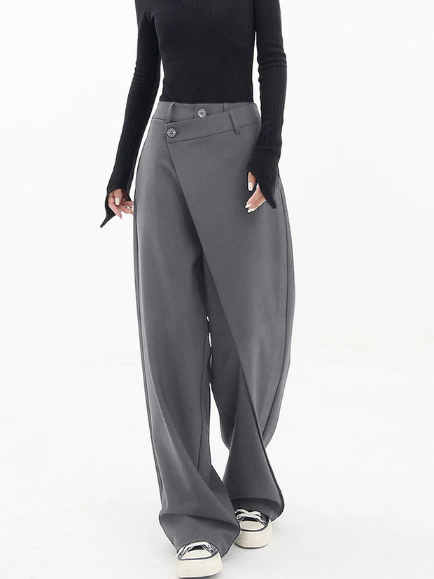 Pantalón para mujer de pierna ancha con cintura estructurada - Arleth