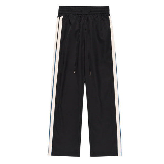 George - Pantalón recto drapeado de pierna ancha para hombre